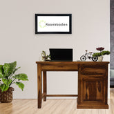 MoonWooden Multi-Purpose Laptop Table, Study Table| Bed Table| Adjustable Height, Portable for Office, Work Form Home, Class Room Work Station | Kids| DIY Table, Easy to Assemble (Black & Black)